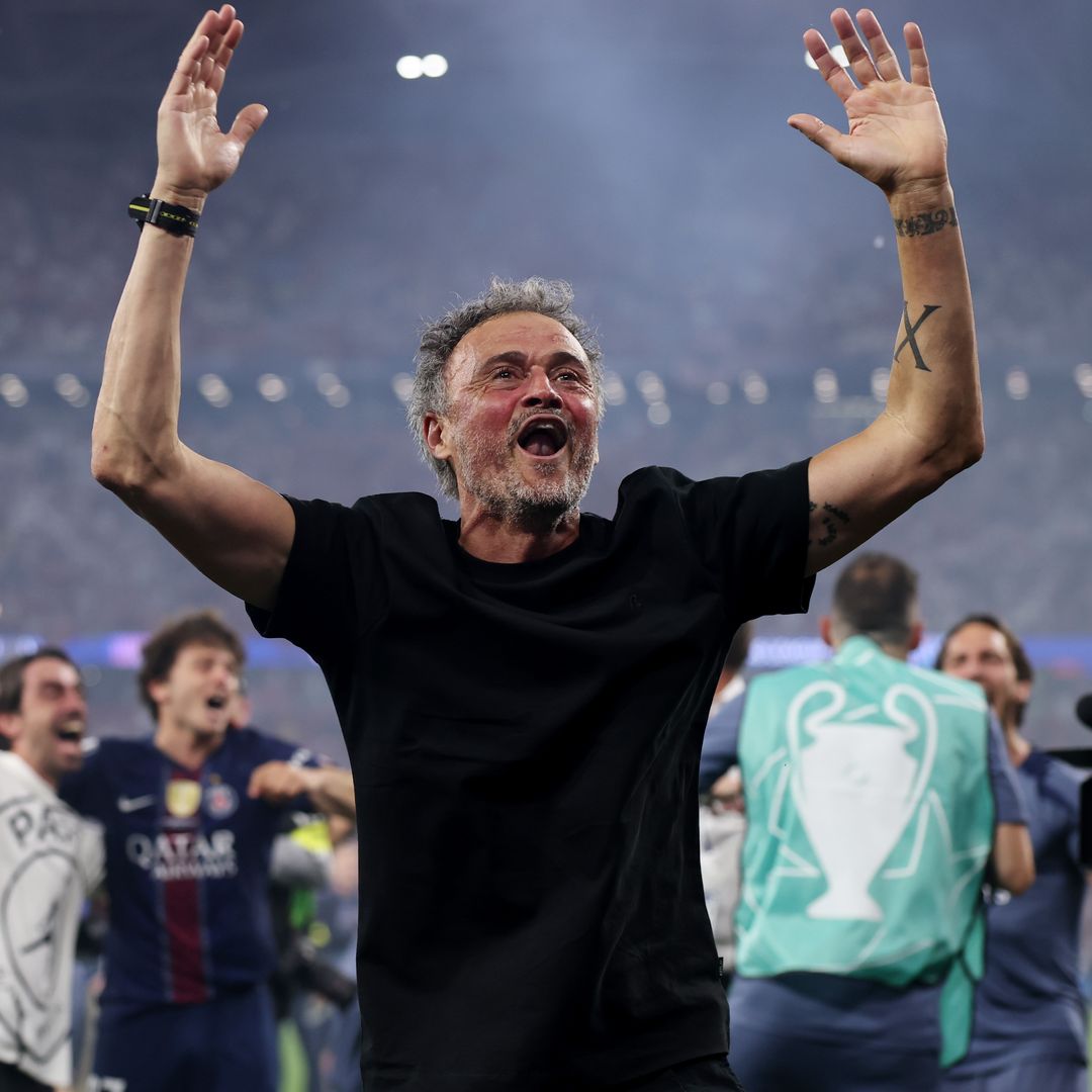 Luis Enrique celebra el título de la Champions League 2026